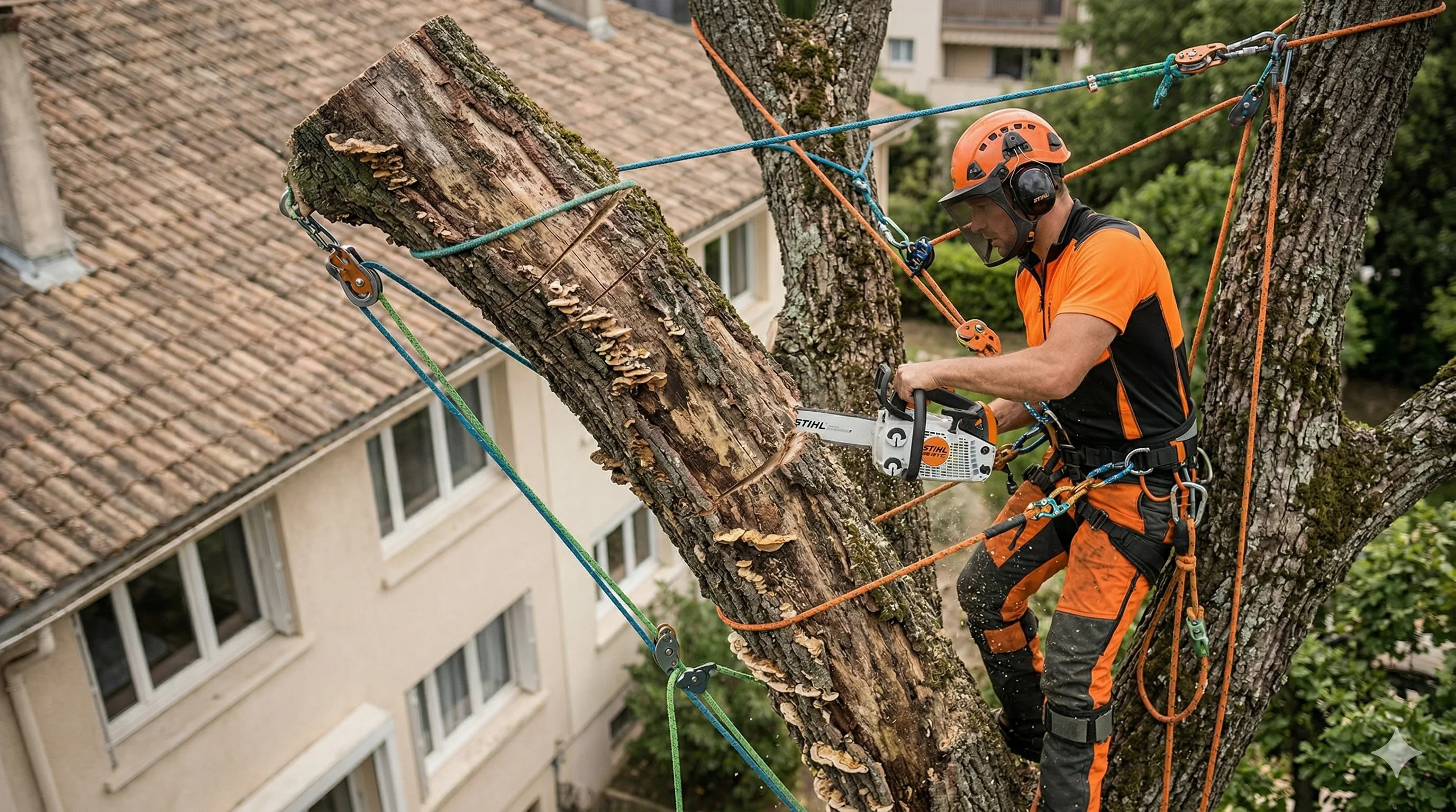 Abattage et démontage d'arbres